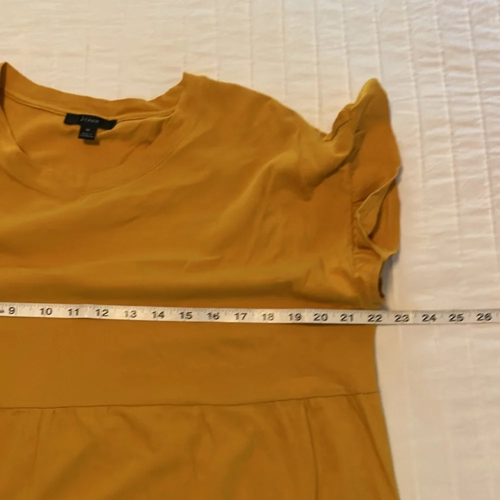 J Crew Mustard Yellow Tiered Dress - Picture 7 of 8